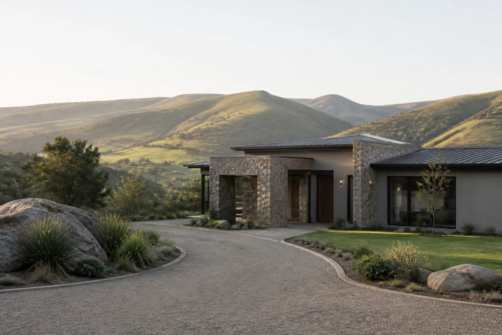 Calm highveld architecture in Zimbabwe
